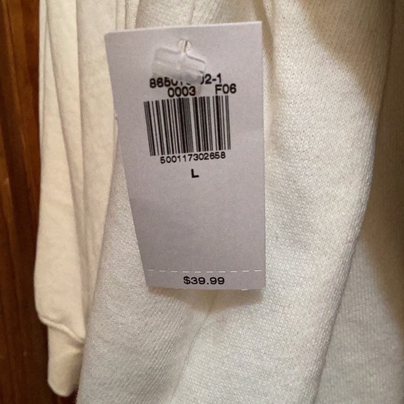 Old Navy hooded pull over light material cream colored size large - Picture 7 of 10